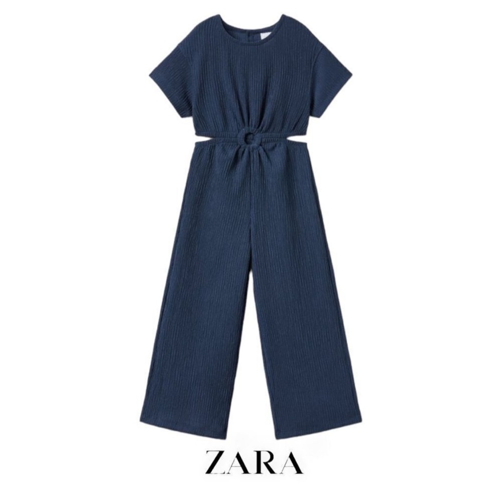 Zara cut out textured jumpsuit